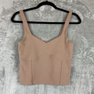 Abercrombie & Fitch Beige Crop Top